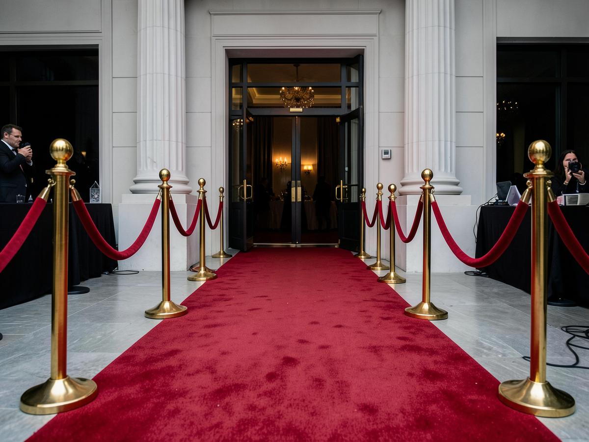 Gold Stanchion Set