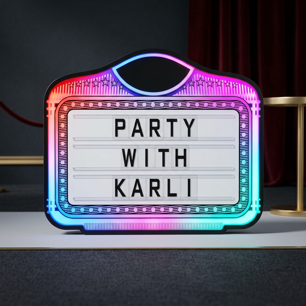 Message in lights