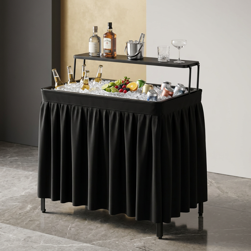 Portable Cold Beverage Table